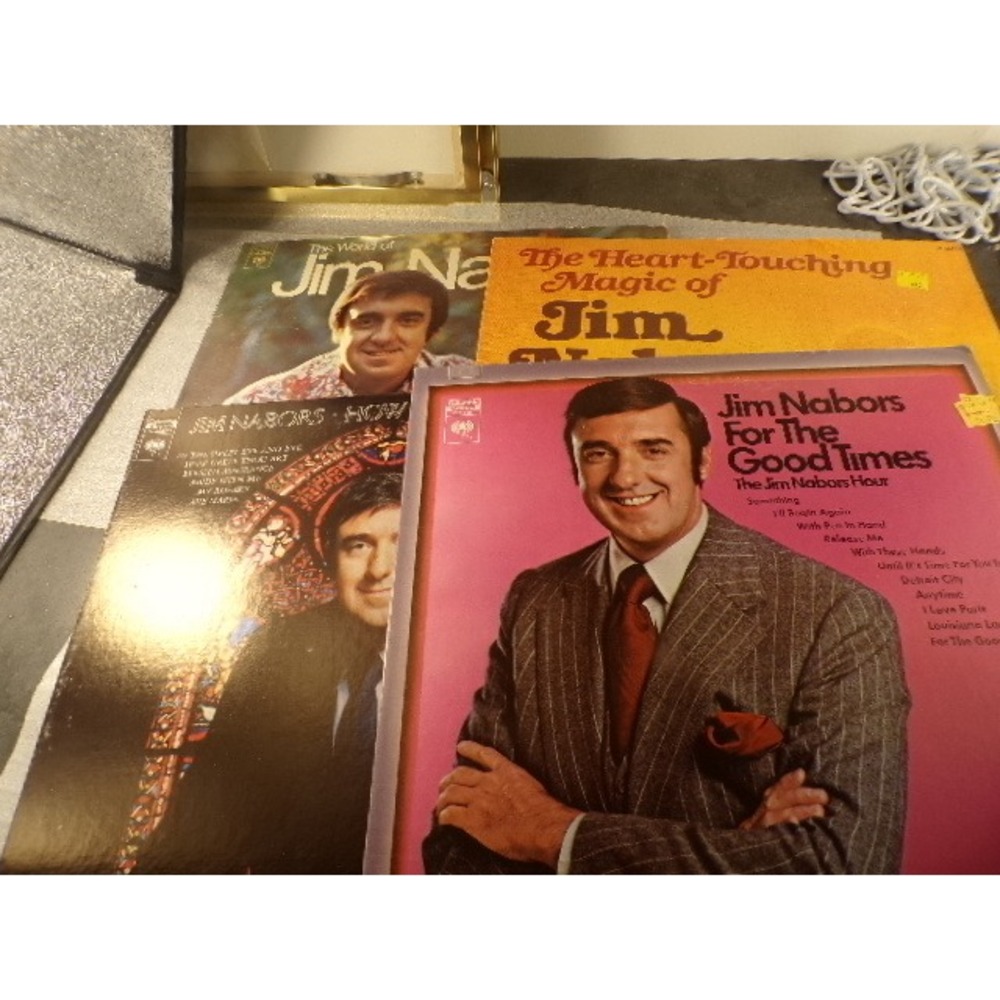 Lot of 4 Jim Nabors Vinyl LP Records For The Good Times How Great Thou Art 33 RP